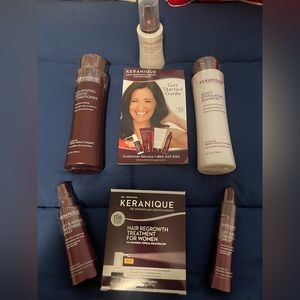 Kerinaque hair products.  Brand new in box.  Never opened.